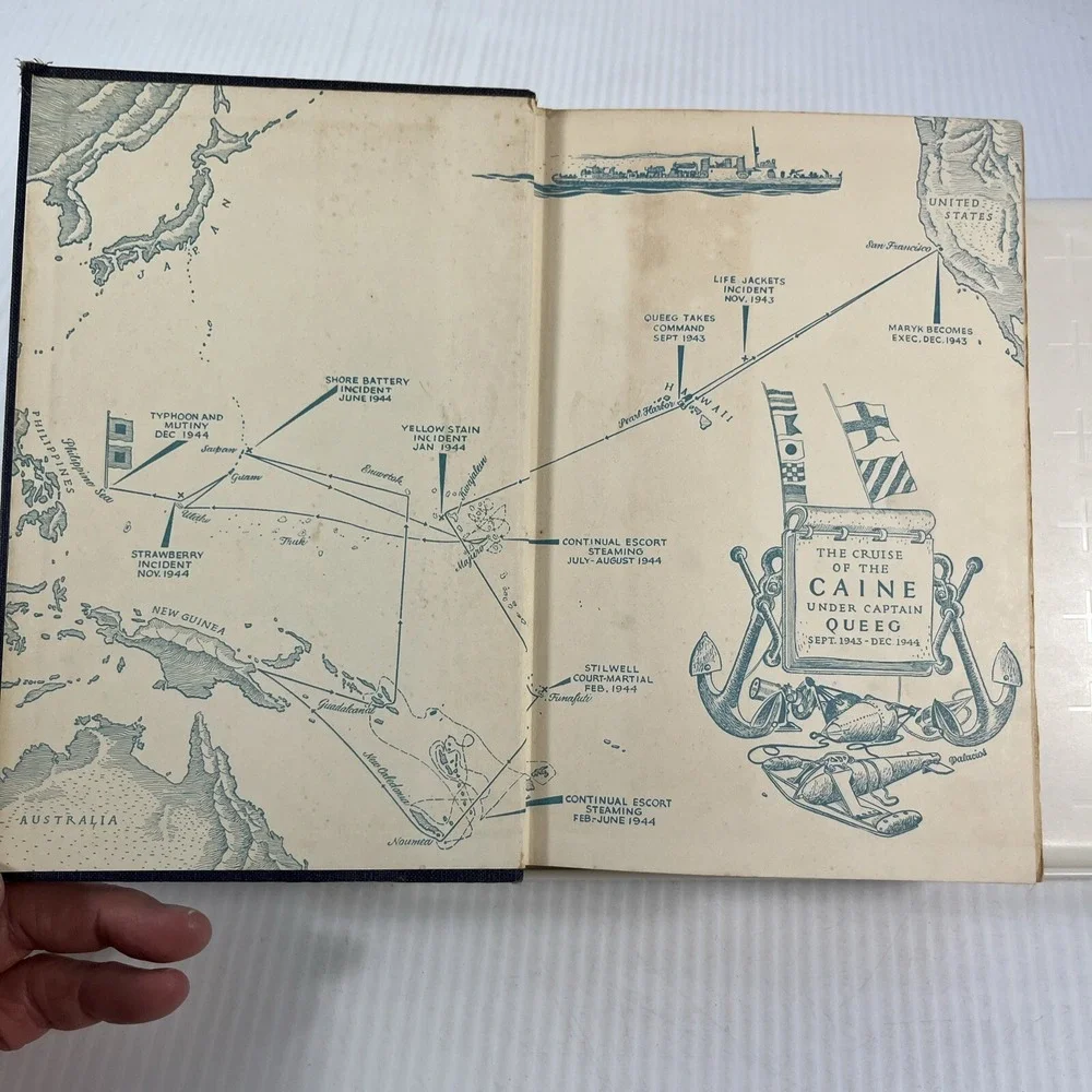 The Caine Mutiny Herman Wouk 1951 Vintage Book Hardcover